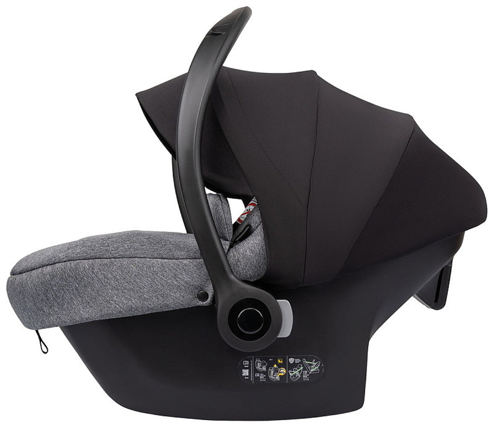 Детская коляска Indigo Mio Eco Plus 14 3 в 1 с автокреслом Avionaut Cosmo Grey 05 черная кожа+шалфей кожа