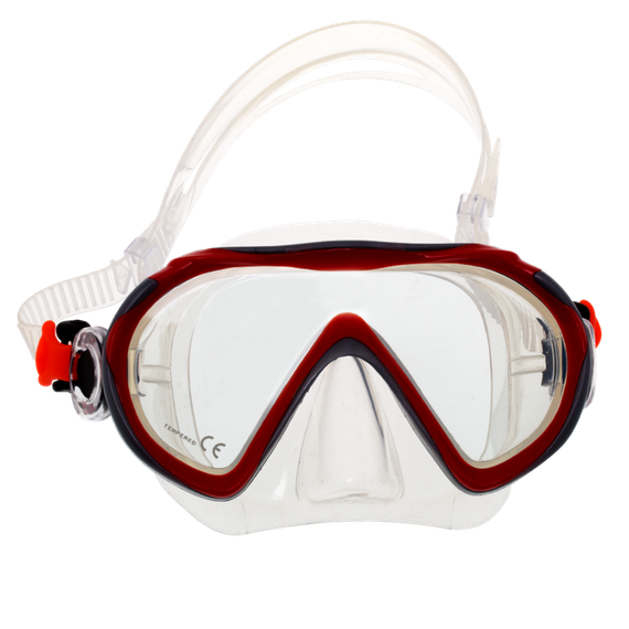 Маска для плавания детская Marlin Joy Red/Silver