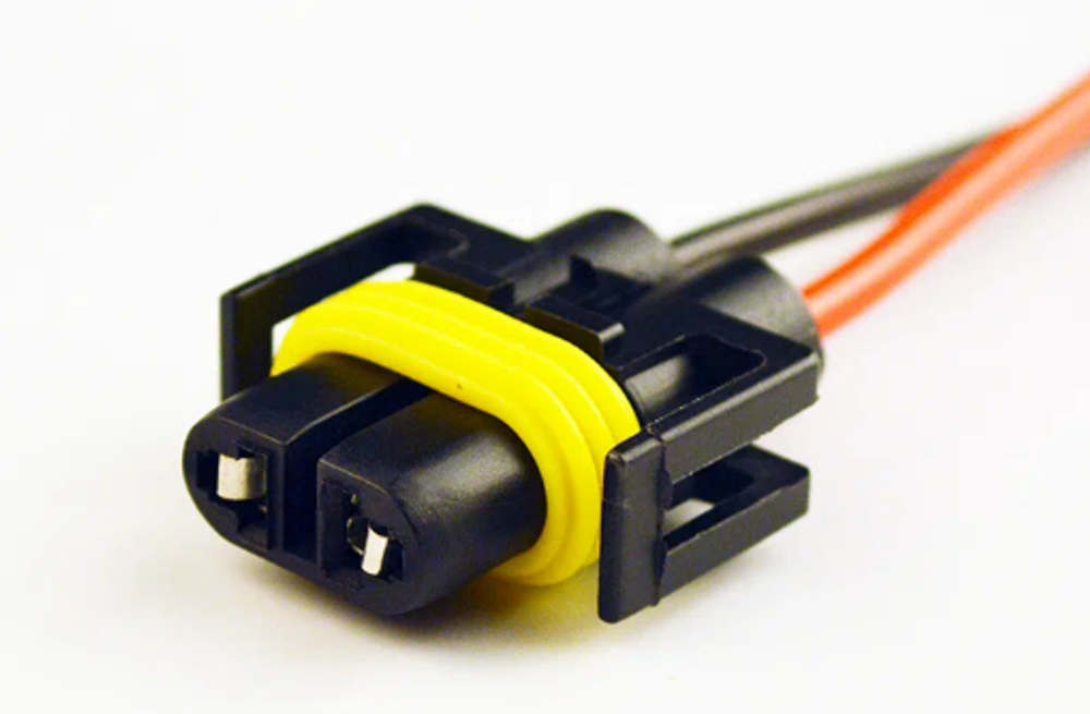 Разъем  лампы Н8, Н11, Н27/2 с ответной частью (Жгут)