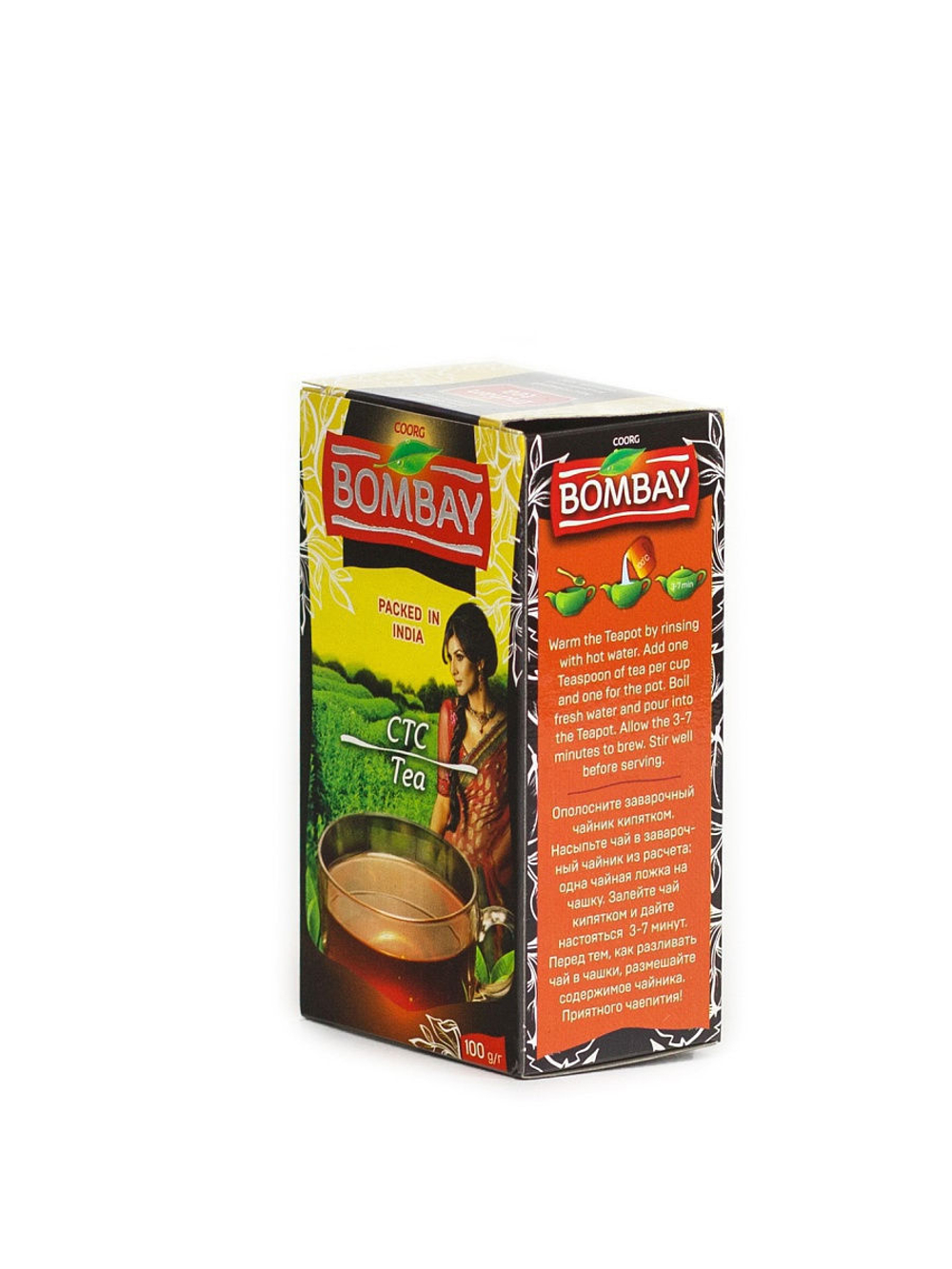 Чай Bombay СТС (ганулированный чай), 100 г