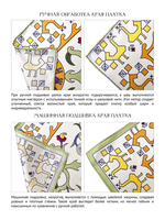 Платок «Кижи. Деревянное зодчество» 100% шелк