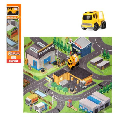 Коврик игровой с машиной, коробка MY3401