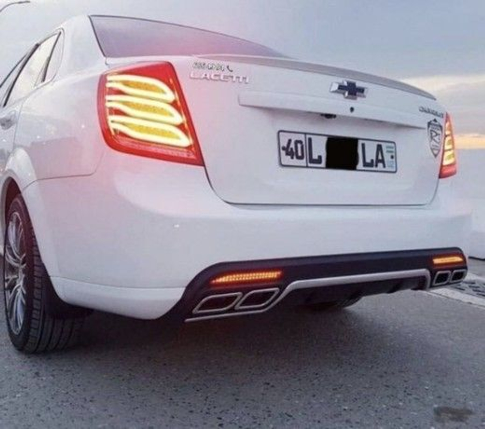 Диффузор / Накладка на задний бампер Лачетти, Джентра / Lacetti, Gentra