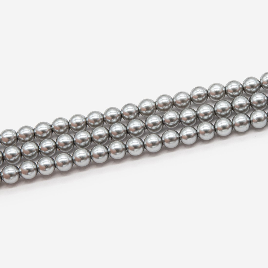 Хрустальный жемчуг, оттенок "Пепельная дымка", шар 4мм