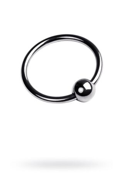 Кольцо под головку пениса Metal by TOYFA, серебряное, 2,5 см.