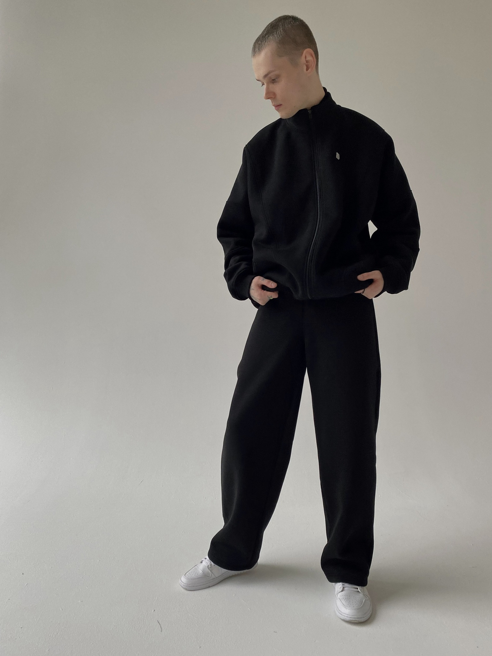 Wide Sweatpants Black