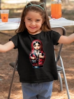 Футболка с принтом Матрёшка
