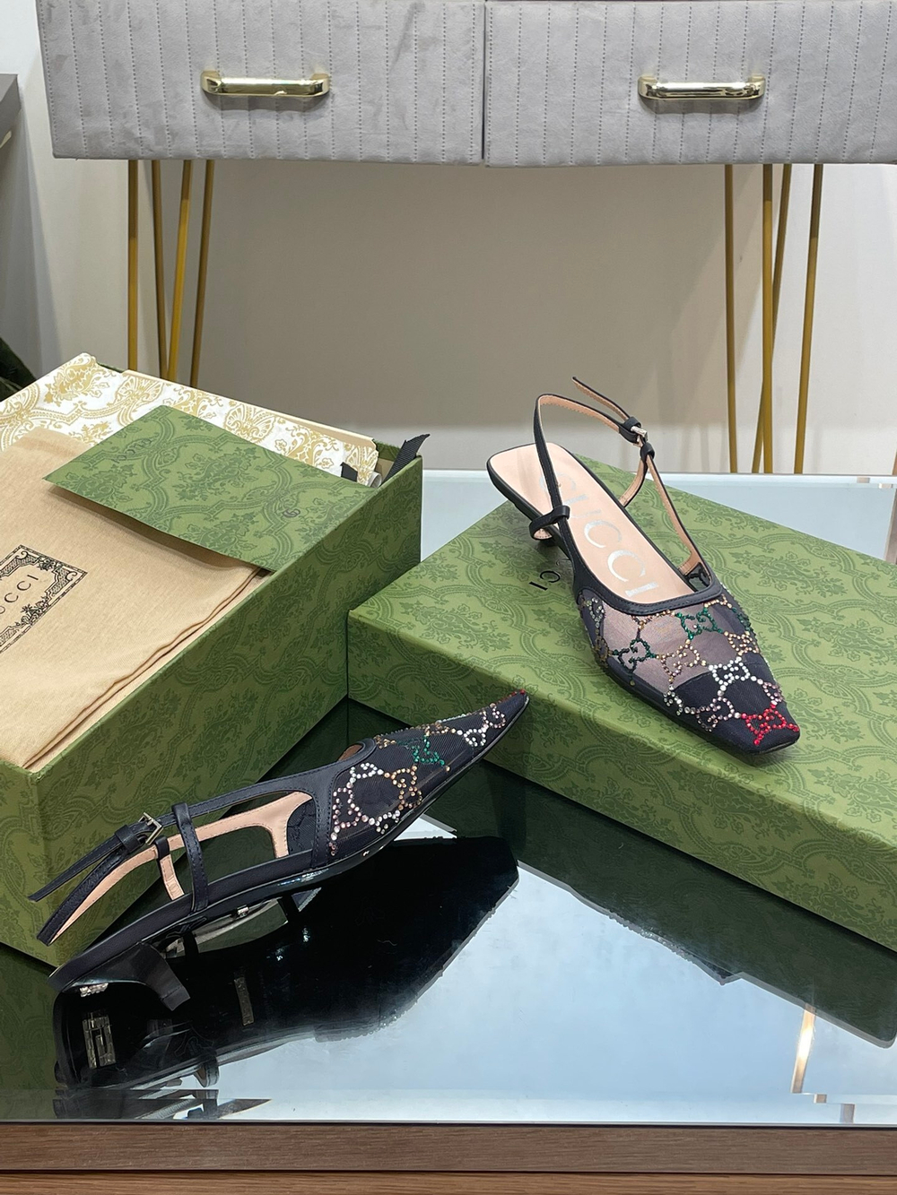 Gucci GG Slingback Pump 3.5 cm