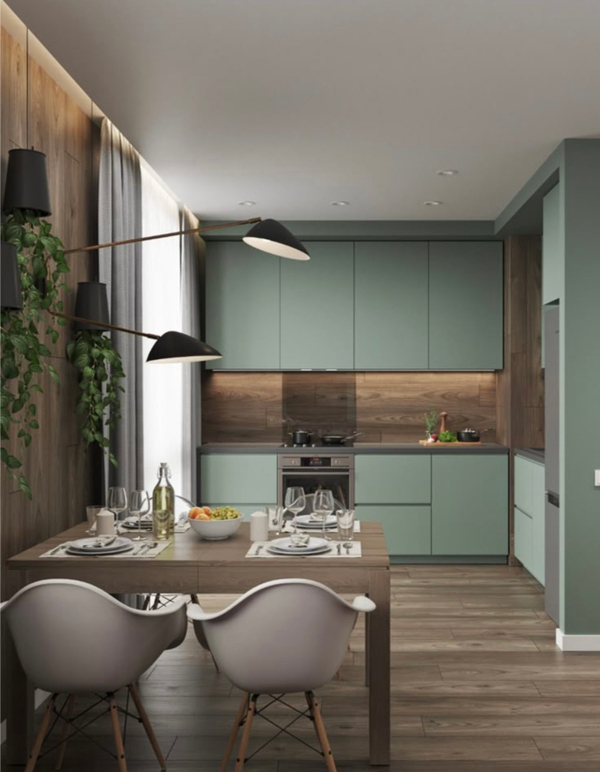 Примеры современных кухонь в дизайне из интернета