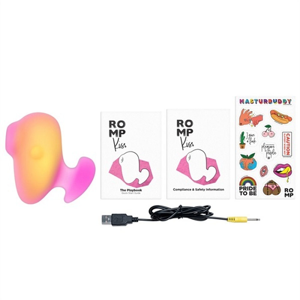 Бесконтактный клиторальный стимулятор 6,4см Romp Kiss Pink Lemonade RPKS1SGZ