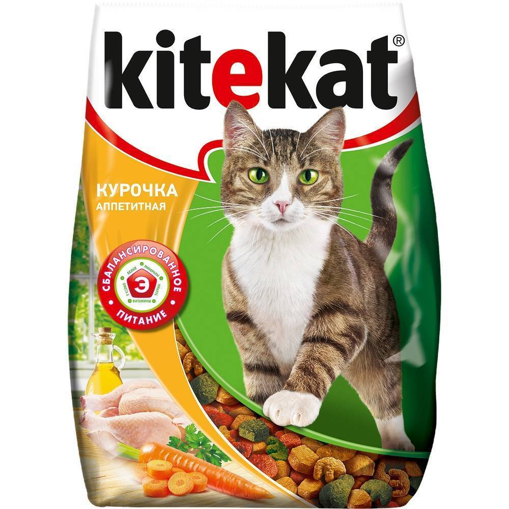 Сухой корм Kitekat для взрослых кошек, с курицей, 350 г
