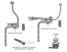 Сифон с сухим затвором Zorg KC 1 INOX