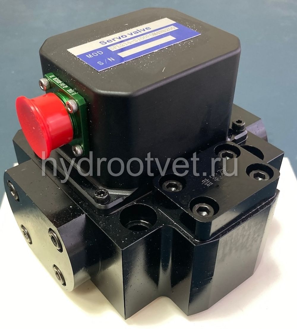 MOOG 072 аналог - SFL214 - Сервоклапан Ду16 двухкаскадный типа сопло-заслонка с L = обратная связь по усилию, притычная поверхность по ISO 10372-06