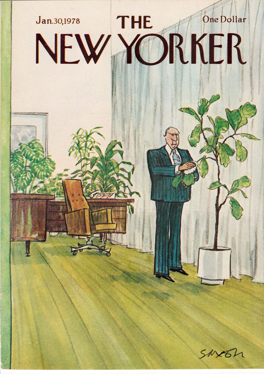 Журнал The New Yorker 30-01-1978, обложка
