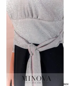 Платье 19-043-1-пудрово-синий Minova