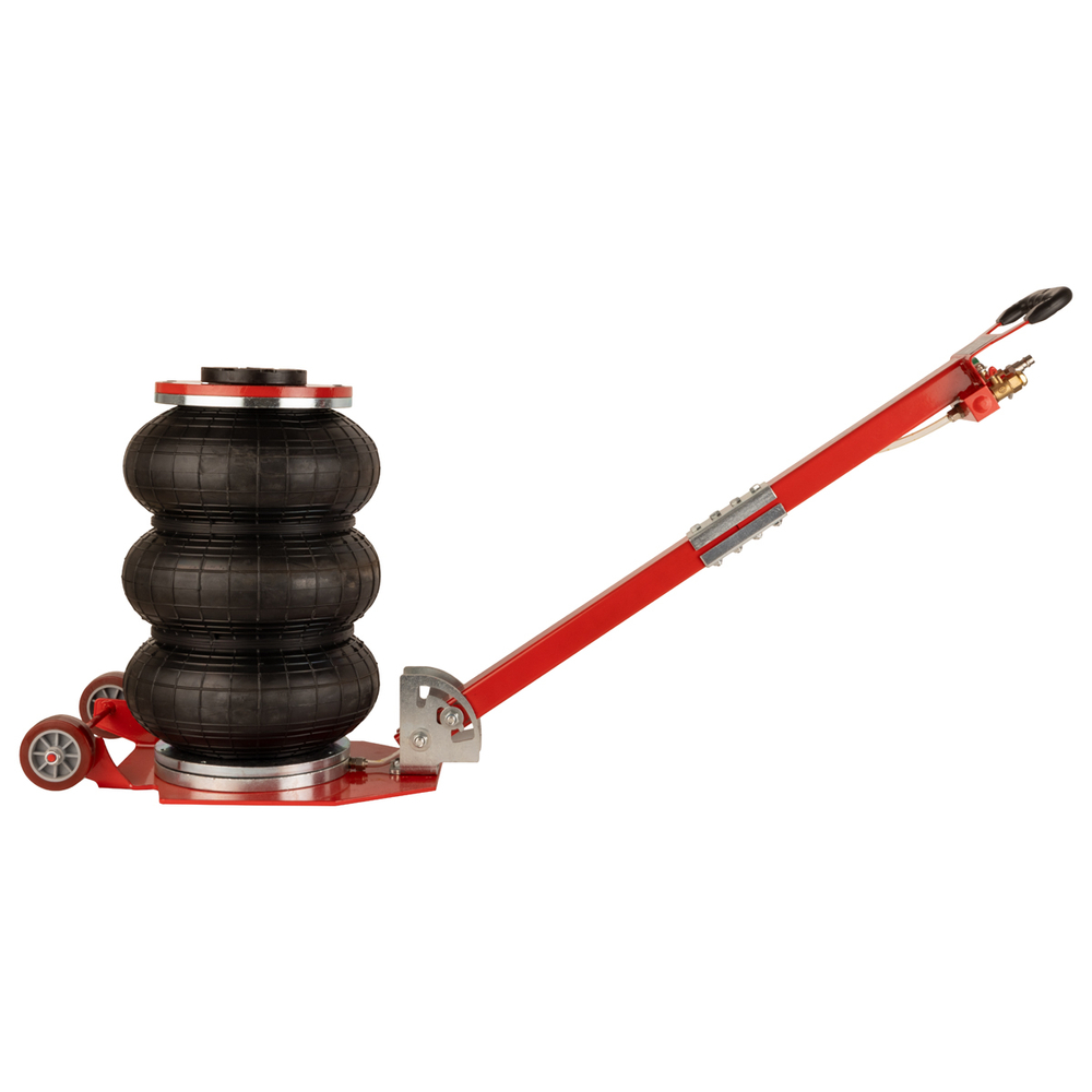 WDK-81813 Домкрат пневматический подкатной 3т, 135-435 мм, с регулировкой угла наклона рукояти