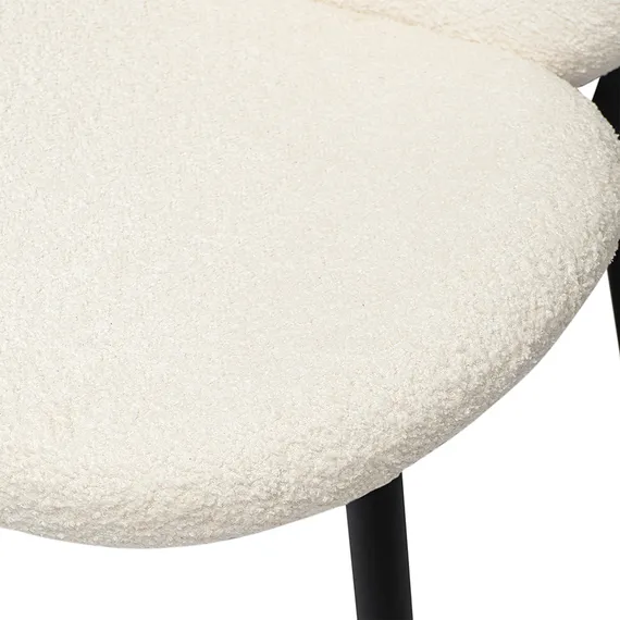 Стул Bente, молочно-белое букле