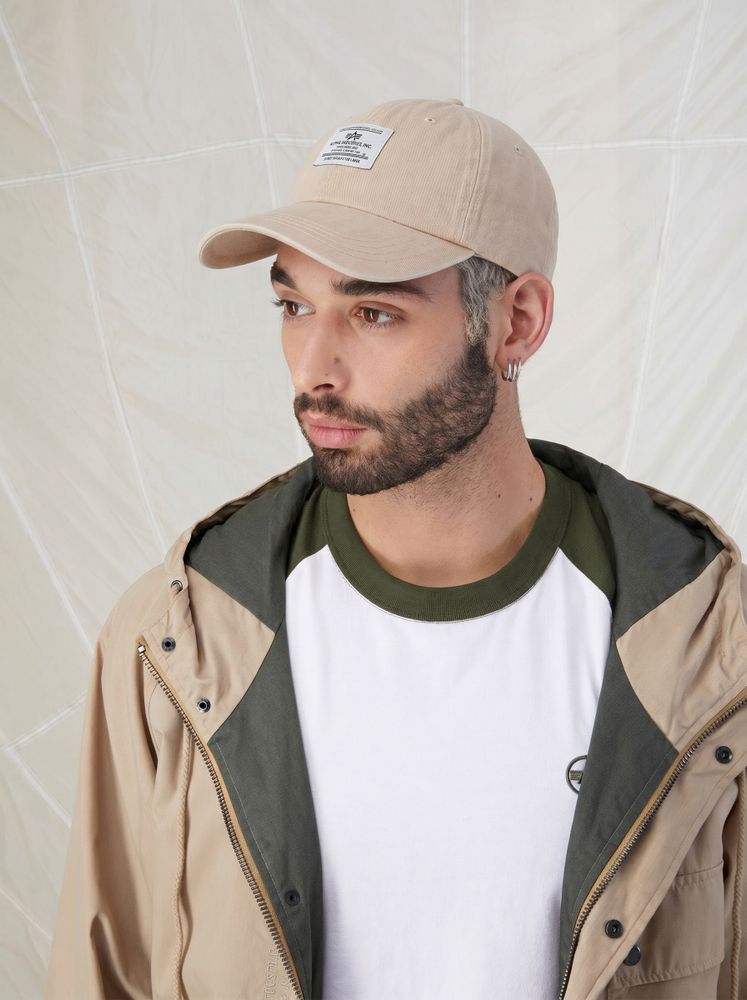 Бейсболка Alpha Industries Battlewash Cap Vintage Khaki