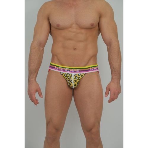 Мужские джоки оранжевые с леопардовым принтом Van Baam VB-43609