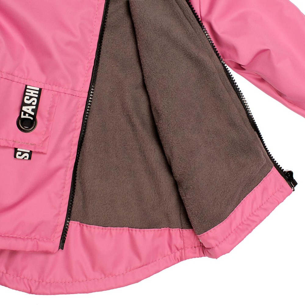 Ветровка на флисе для девочек 98-104 2407-07 (Ириска)