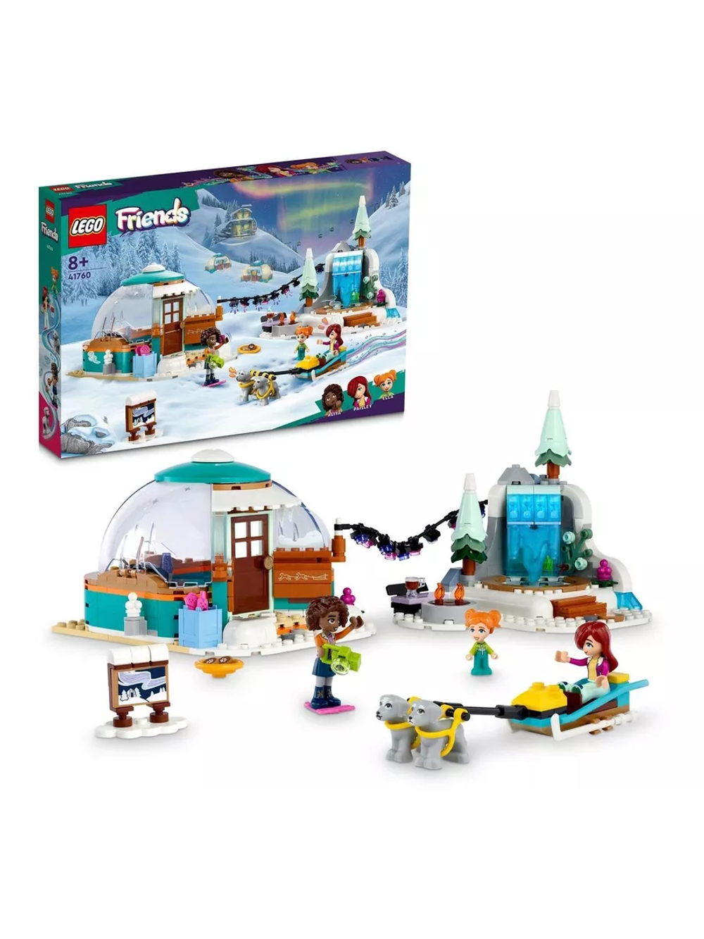 LEGO Friends 41760 — праздничное приключение в иглу, зимний набор