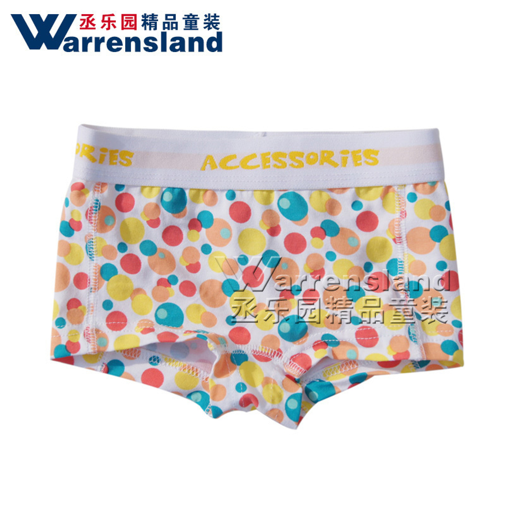 Трусы детские с разноцветным принтом "горох"