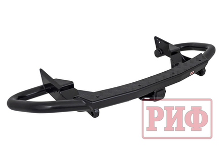 Бампер задний силовой/защита штатного бампера Haval H5 c квадратом под фаркоп