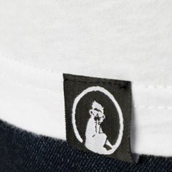 Мужское теннисное поло Quiet Please Wet Monkey T-Shirt Men - White, Multicoloured