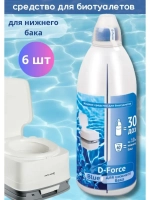Жидкость для биотуалета нижний бачок D-Force Blue 1,8л *6шт