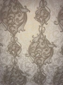 Обои COLOR SYMPHONY винил комп. на флизе 1,06х10м.  вензель золотой СТОП ЦЕНА