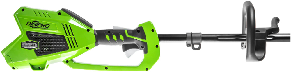 Триммер струнный аккумуляторный GREENWORKS GD40BC, 40В,35см, б/щ, с ножом, с 1АКБ 4Ач и ЗУ  (1301507UB)