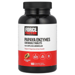 Force Factor, Ферменты папайи, тропические фрукты, 180 жевательных таблеток