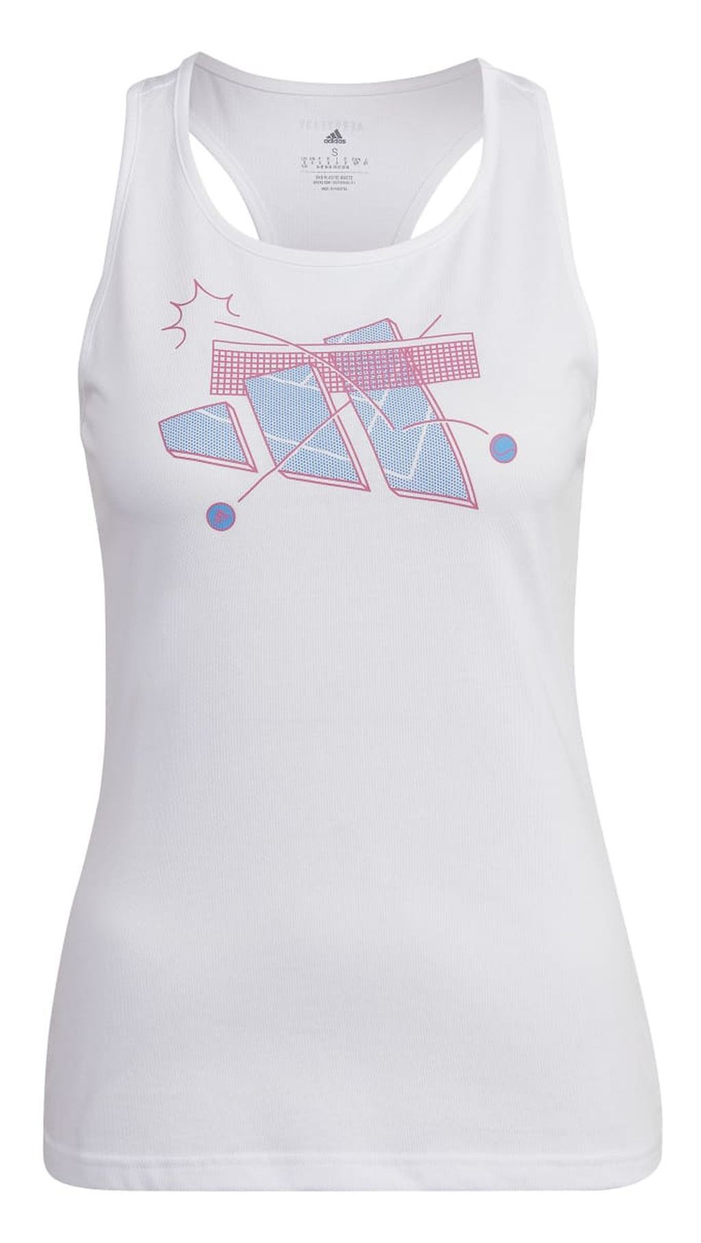 Женский топ теннисный Adidas W TNS Cat G TK - white
