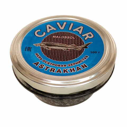 Икра черная осетровая зернистая 100г, Астрахань
