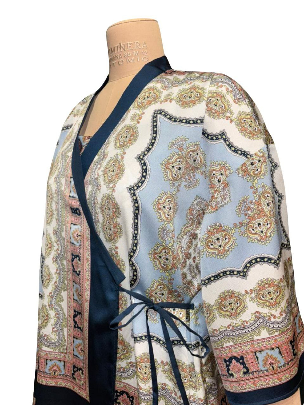 Комплект халат кимоно и комбинация