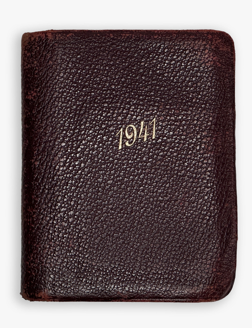 Карманный ежедневник-календарь немецкой компании Siemens на 1941г. На русском языке.