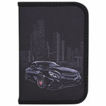 Пенал BRAUBERG 1 отделение 1 откидная планка полиэстер 21х14 см "Night Car" (2 штуки в упаковке)