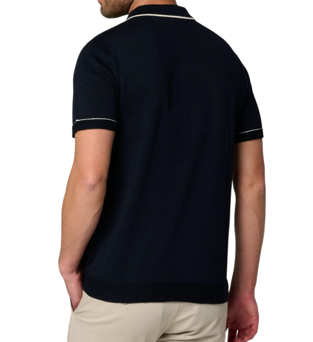 Теннисное поло Roland Garros Heritage Thibault - navy