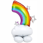 Фольгированный шар-фигура «Радуга в облаках» AIR, 157 см