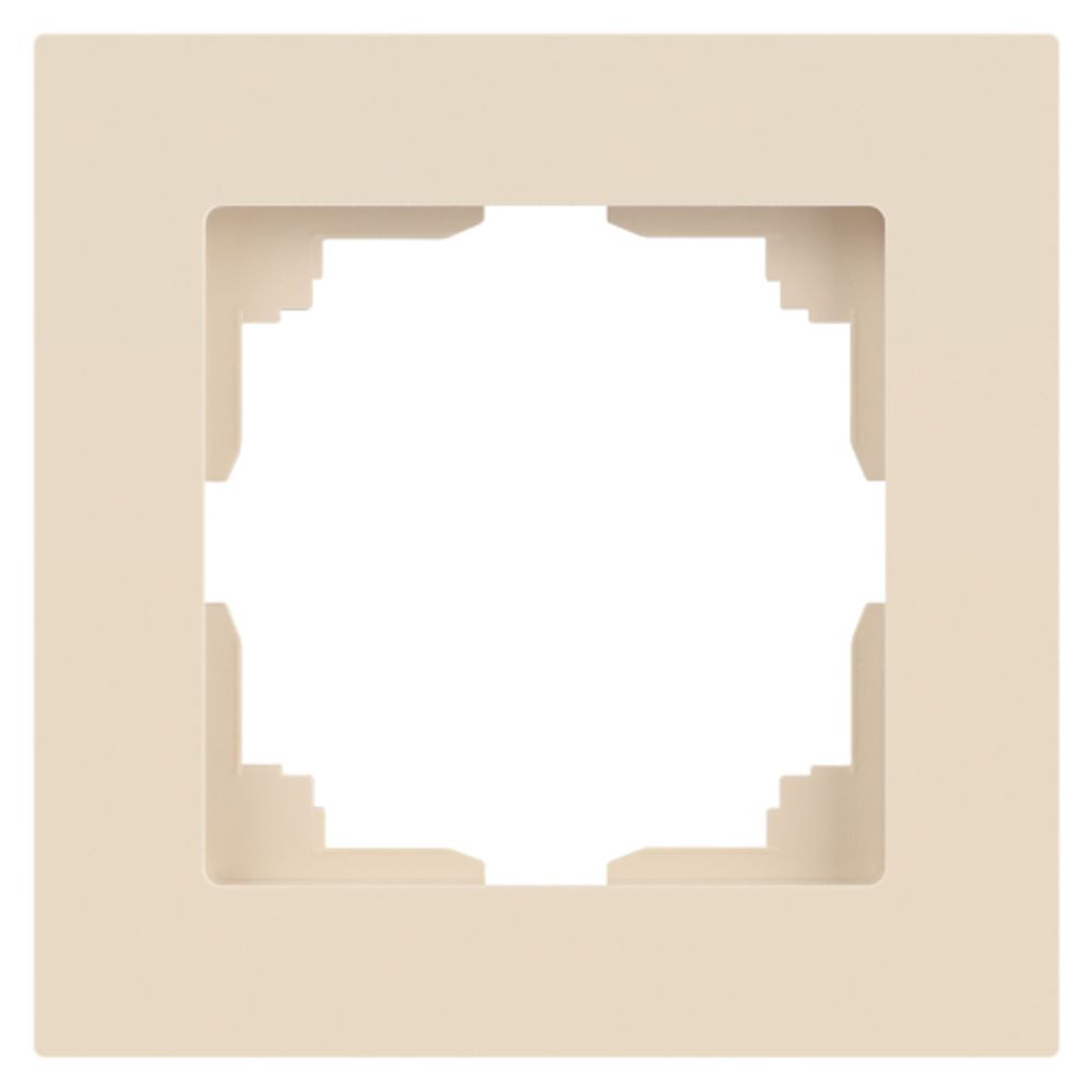 Рамка для розеток и выключателей Intro Accent 6-501-02 на 1 пост, СУ, слоновая кость | Intro
