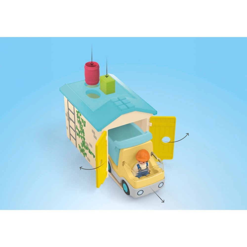 Playmobil - Юниорский грузовик с гаражом с функцией сортировщика 71686 / артикул   71686  / GTIN 4008789716866