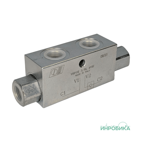 Гидрозамок одностороннего действия VBPSE 3/8” L 4 VIE (V0230)