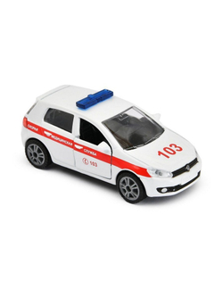 Легковой автомобиль Siku 1411RUS Скорая медицинская служба, белый