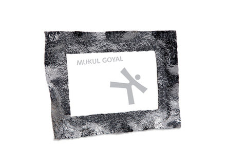 Mukul Goyal Фоторамка "Скомканная", большая, хром MG328