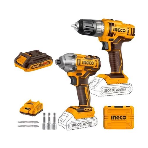 Шуруповерт и гайковерт ударный INGCO COSLI230708 набор
