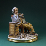 Фарфоровая мануфактура Capodimonte «Коллекционер монет (нумизмат)»