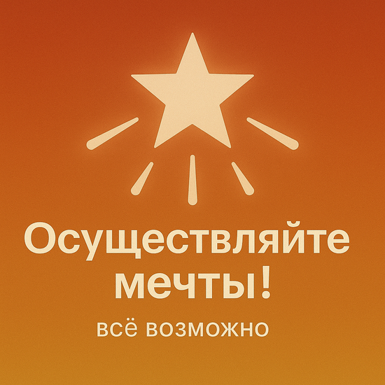 Осуществляйте мечты!