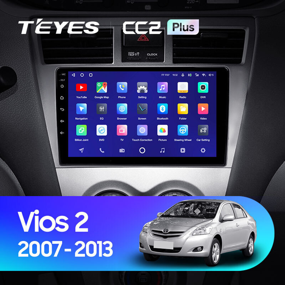 Teyes CC2 Plus 9" для Toyota Belta, Vios, Yaris 2008-2012