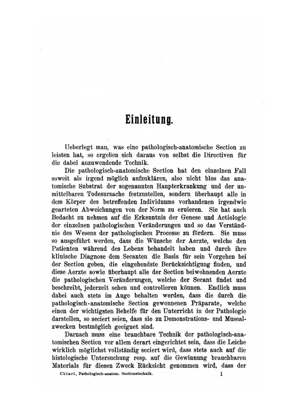 Pathologisch-Anatomische Sektionstechnik | H. Chiari