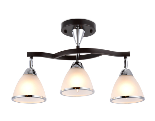 Подвесная люстра TR3112/3 DCF/CH темный кофе/хром E27 max 40W 550*150*320